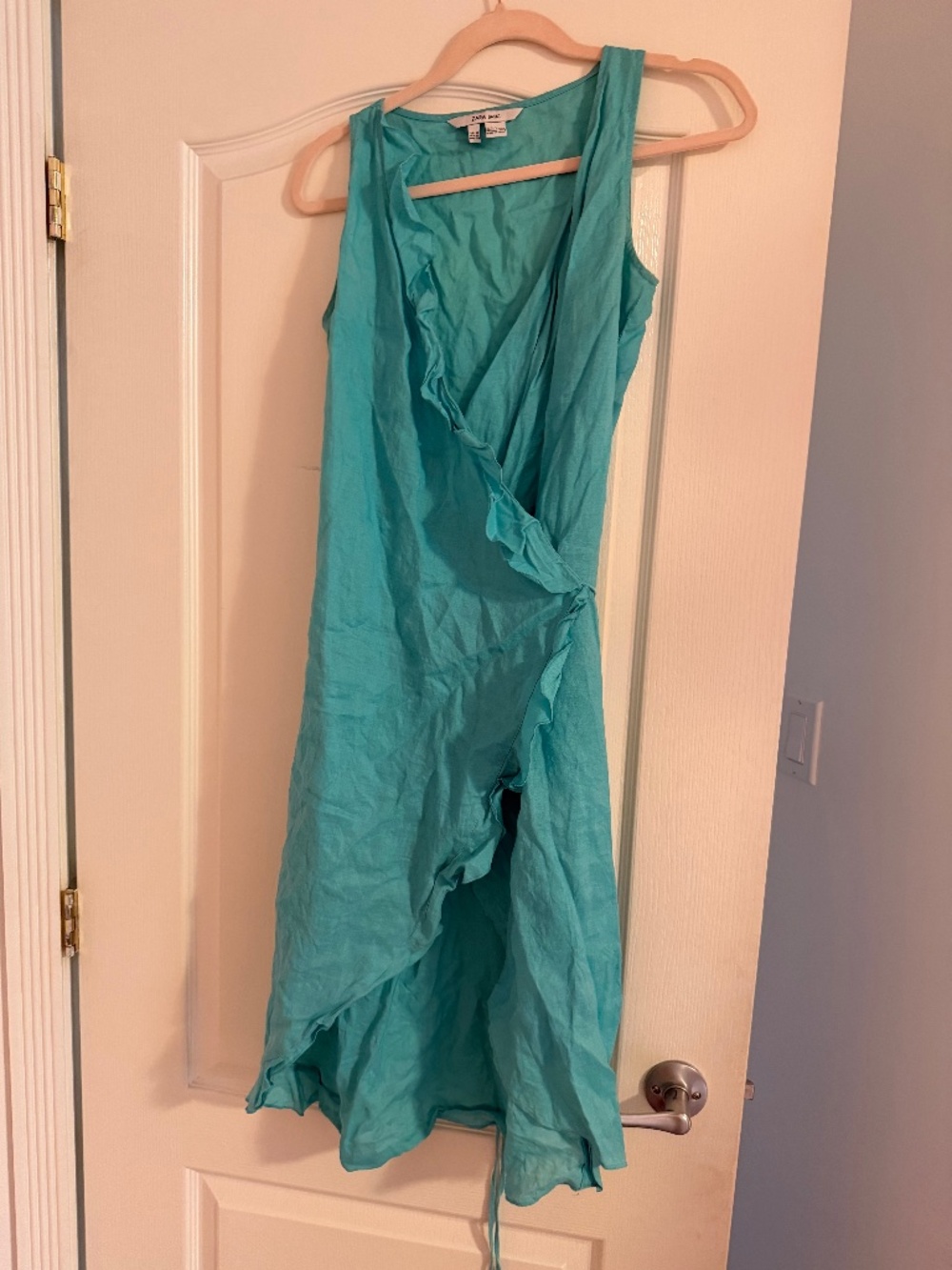Linen wrap dress
